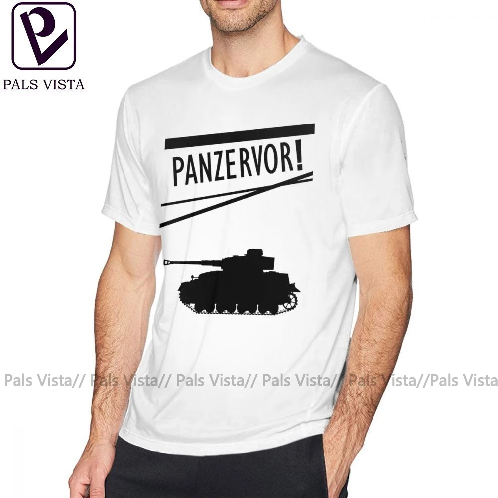 Panzer футболка Panzervor с милым рисунком Футболка хлопковая Модные мужские 4xl коротким