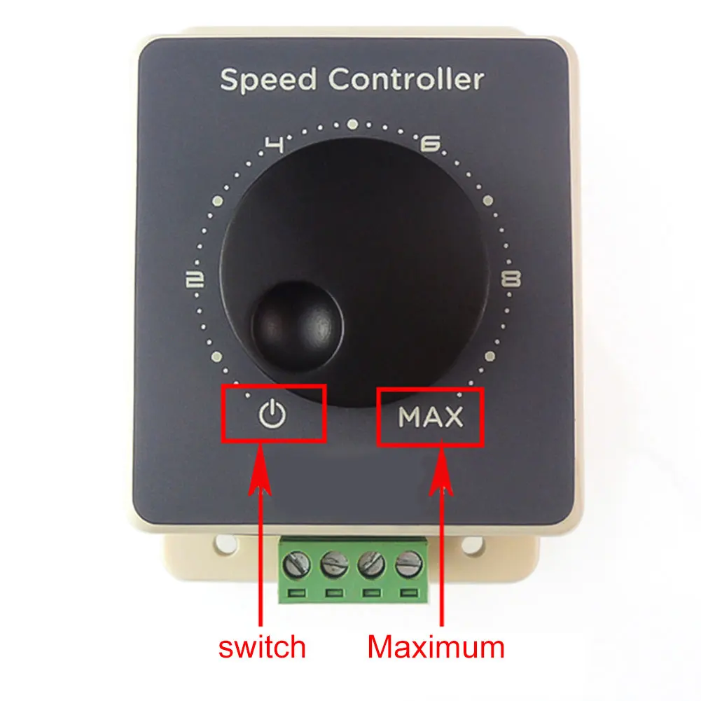 PWM 12V-48V 20A DC Motor Adjustable Speed Controller Regulator Switch MJJ88