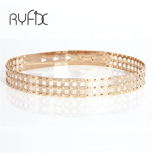 Женский ремень с металлической пряжкой, с золотыми зеркальными пряжками, BL59, винтажный, в стиле панк, 2021