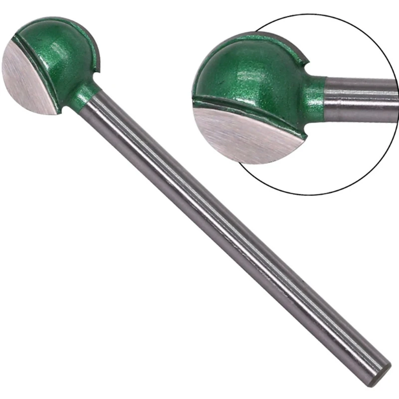 4Pcs 6 8 20 22Mm Shank Spherical Pellets Ball Knife Mill Cutter For Carving Machine Drill Woodworking Cutters Grav | Инструменты