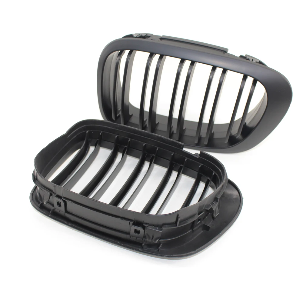 For Bmw E46 Coupe Convertible 2 Door 1998 1999 2000 2001 2002 Car Kidney Grill Front Bumper Slat Line Gloss Black Racing | Автомобили и