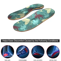eva orthopedic arch support insole with creative design cover for flat feet fasciitis heel pain full length ifitna