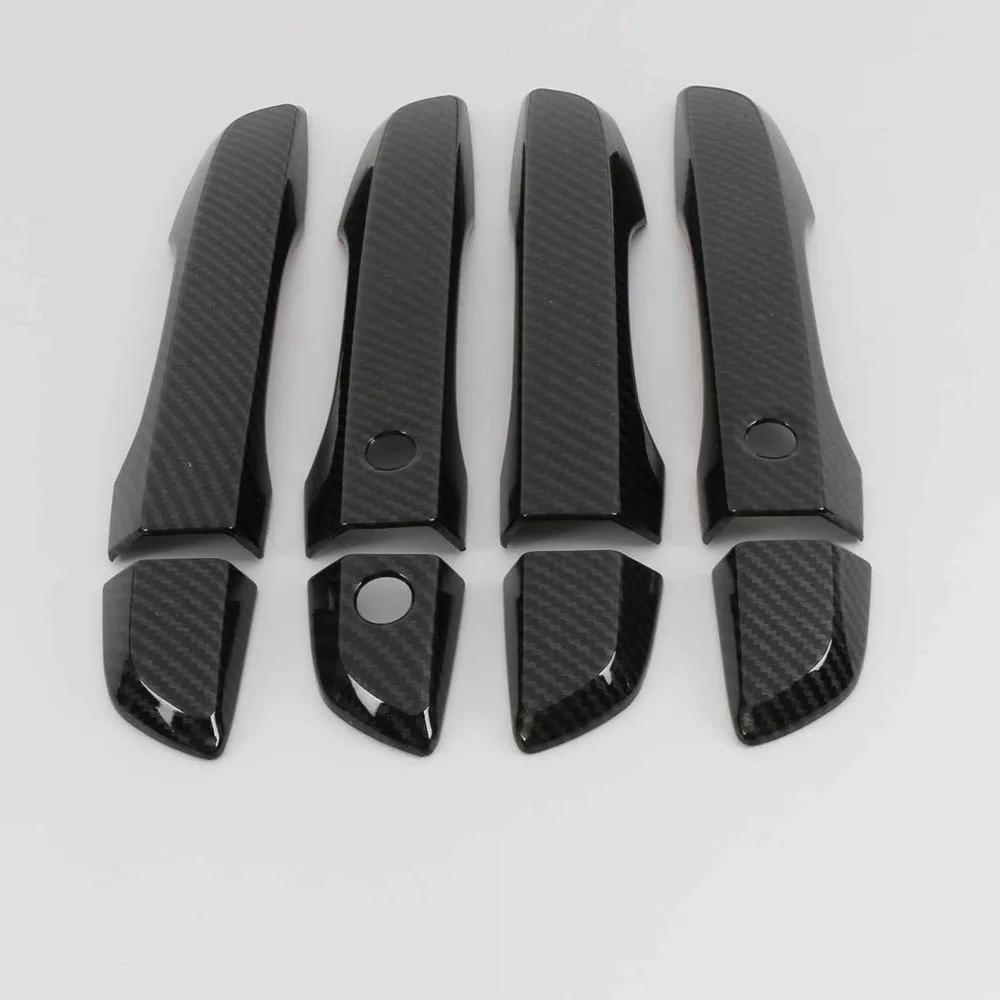 

ABS углеродное волокно, защитные чехлы для дверных ручек автомобиля, накладка на дверную чашу, наклейка для honda civic 10-го поколения 2016-2020, аксессуары