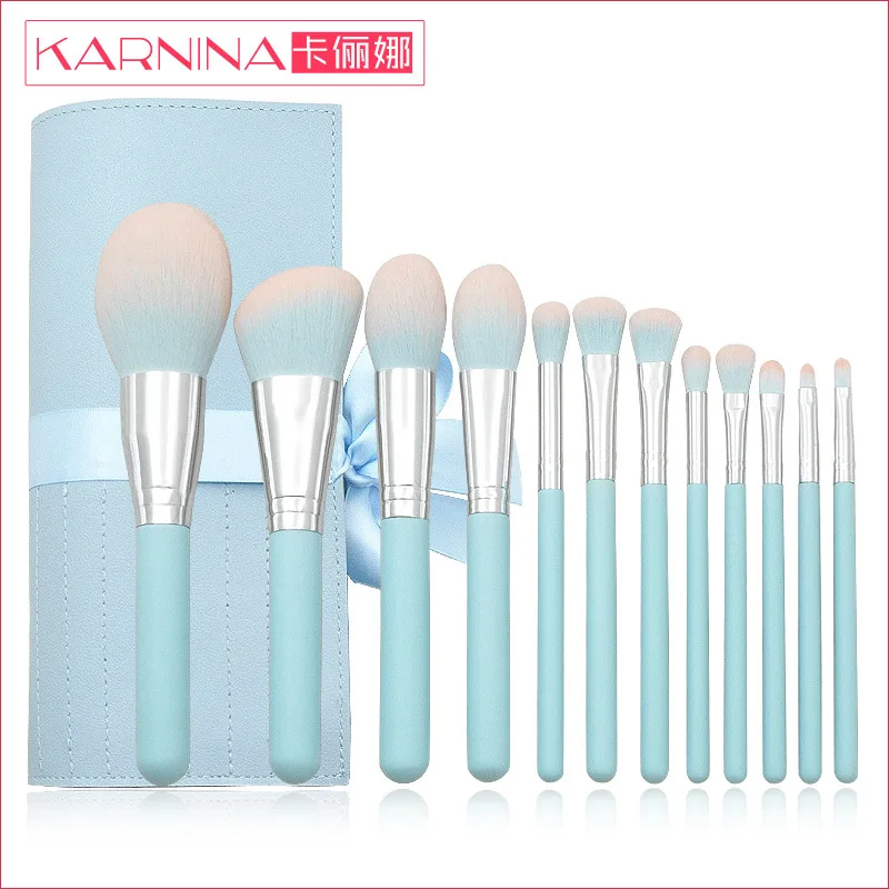 

1K 12 pcs Makeup Brush Tool Sets Lip Blush Eye Shadow Brush Can Private Label Custom Logo If meet Minimum Wholesale Cosmetics