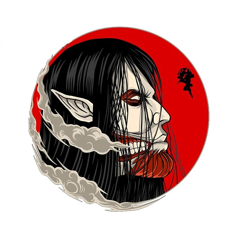 

Creative Titan VAN Car Sticker Bumper Bodywork Windshield 3D Funny Anime Waterproof Decal Suitable for All Types Vehicle Kk13cm