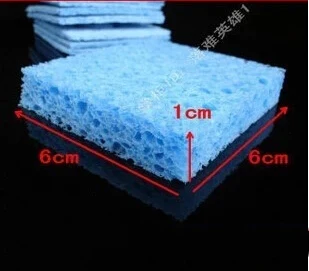 

10 шт., хлопковая губка для удаления олова, 6 х6 см