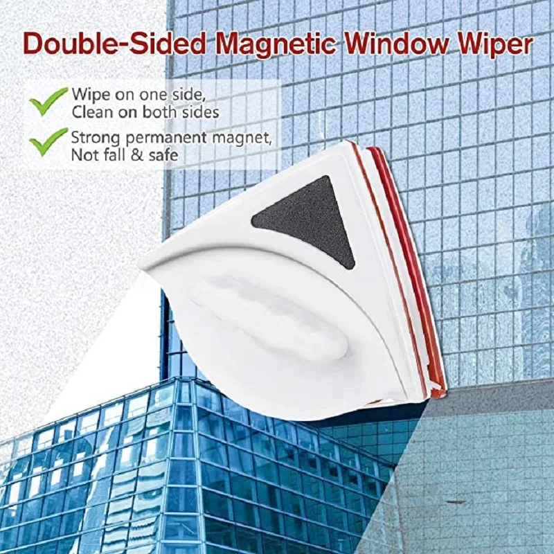 

NEW Magnetic Window Wiper Glass Cleaner Brush Tool Double Side Brush Double Window Glass for Home Washing Household Tool