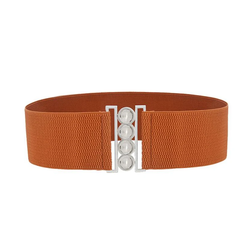 Новинка Модный женский ремень 4 широких эластичных ремня пряжка роскошные