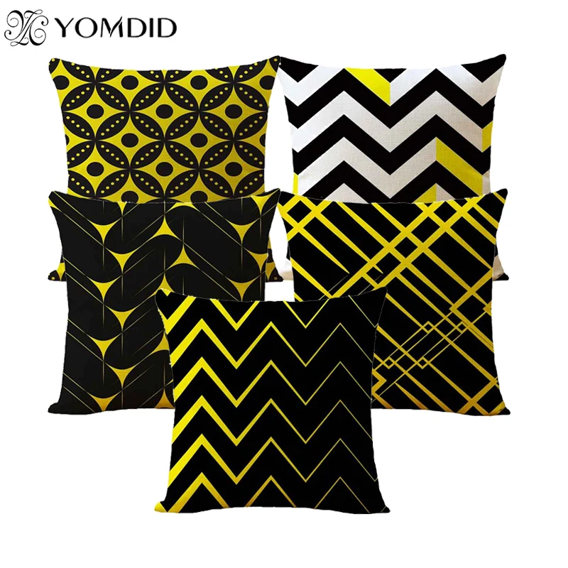 

Wave Pattern Cushion Cover Home Decorative Pillows Cover Geometric Cushions Covers Chair Car Throw Pillow Case for Sofa 45*45cm