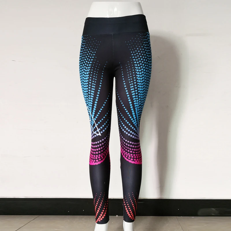 

Sports Leggings Ladies Yoga Pants Fitness Sportswear Running Pants Gym Tight Stretch Printing Sweatpants Yoga Trousers