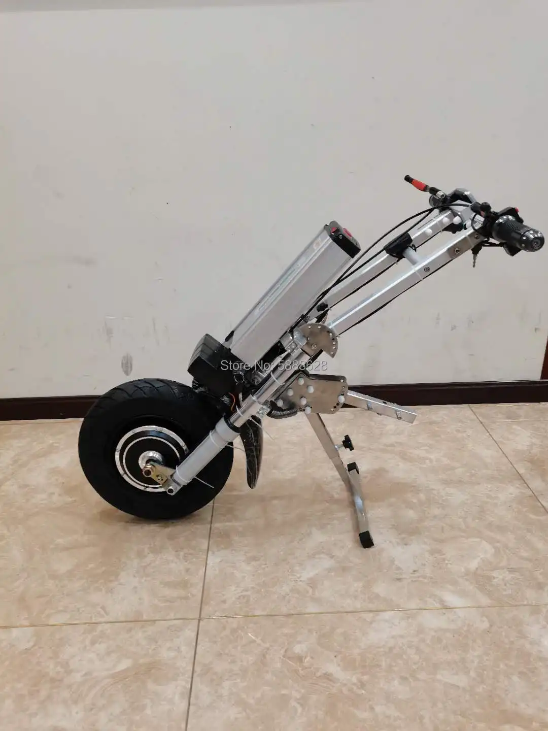 

Free Shipping Good quality disabled handicapped wheelchair trailer head electric handbike for sports wheelchair