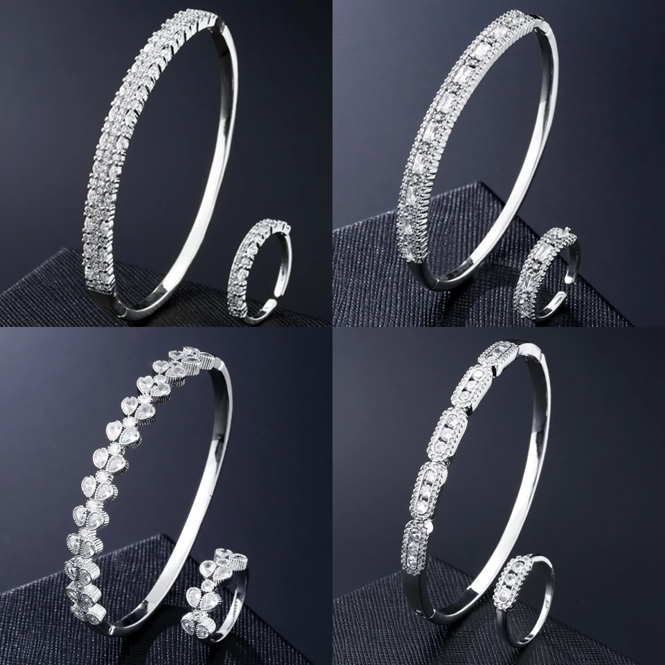 ZAKOL винтажный микро инкрустация кубического циркония блестящий Классический