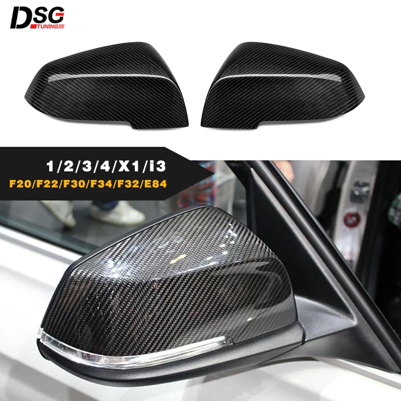 F30 заглушки для боковых зеркал заднего вида автомобиля из углеродного волокна BMW