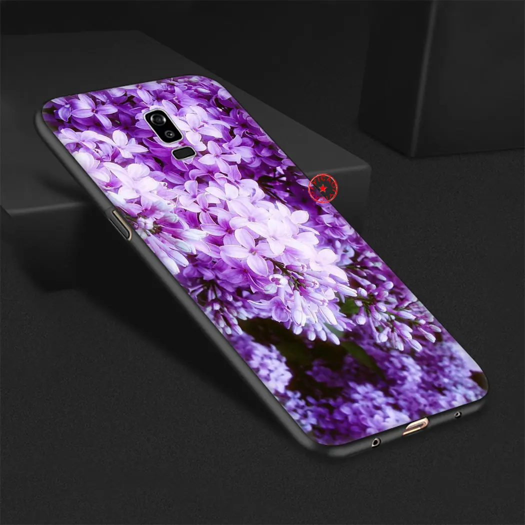 Фиолетовый чехол infinity on черный мягкий силиконовый для samsung Galaxy A70S A20E A2 J4 J6 Core Plus Prime