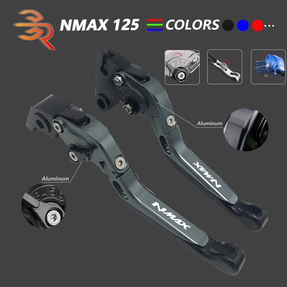 

NMAX 125 2018 Accessories For Yamaha N MAX CNC Adjustable Folding Brake Clutch Lever Motorcycle Equipments Parts 2015-2019 2017