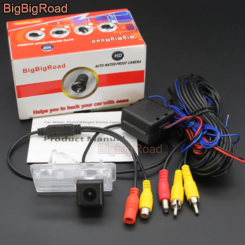 Камера заднего вида BigBigRoad водонепроницаемая камера ночного видения для Toyota Crown