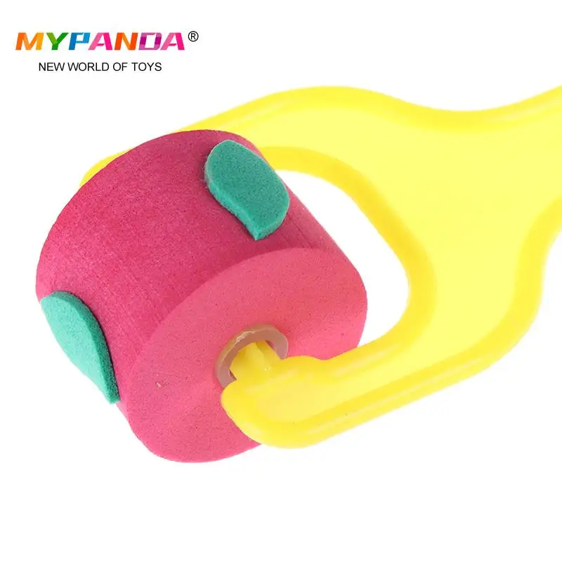 4Pcs/set Sponge Brush Roller Pattern Plastic Handle Paint Brushes DIY Graffiti Painting Drawing Tools Children Kids Stationery | Игрушки и