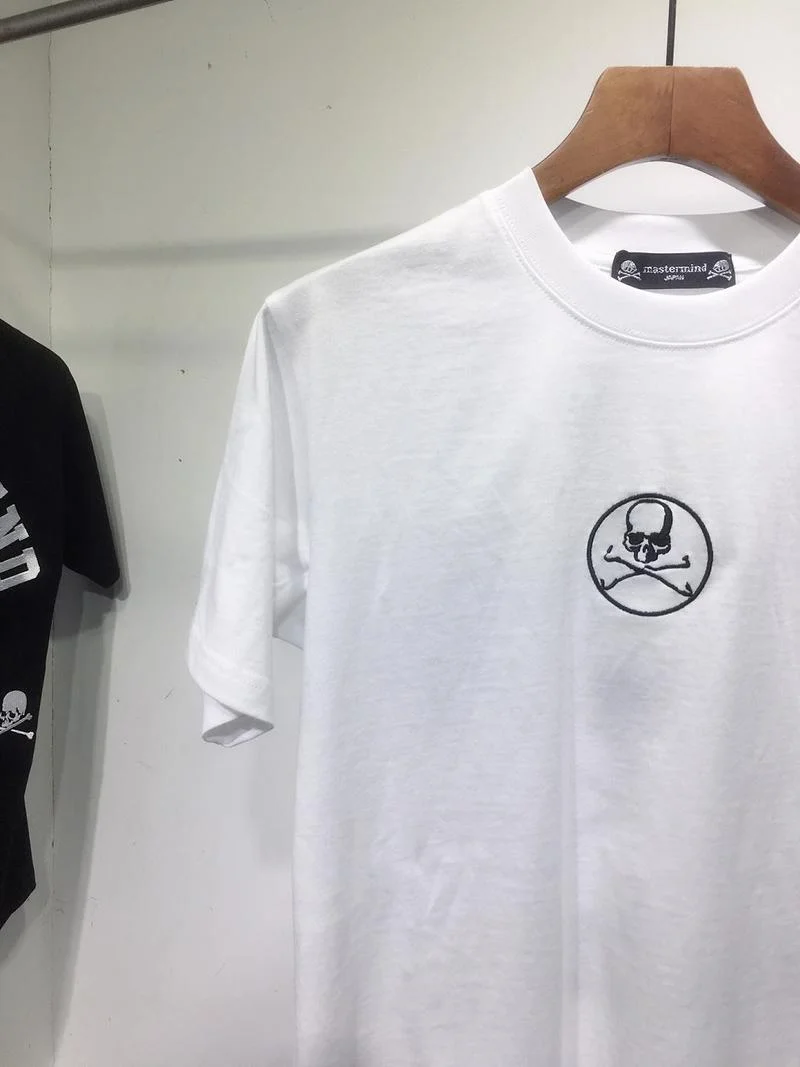 

21SS skull heavy industry embroidery MMJ t shirt new pattern men women Mastermind top tee high street Mastermind t-shirts