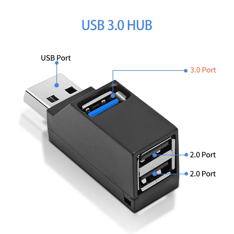 3 порты и разъёмы usb хаб usb2 0 30 удлин