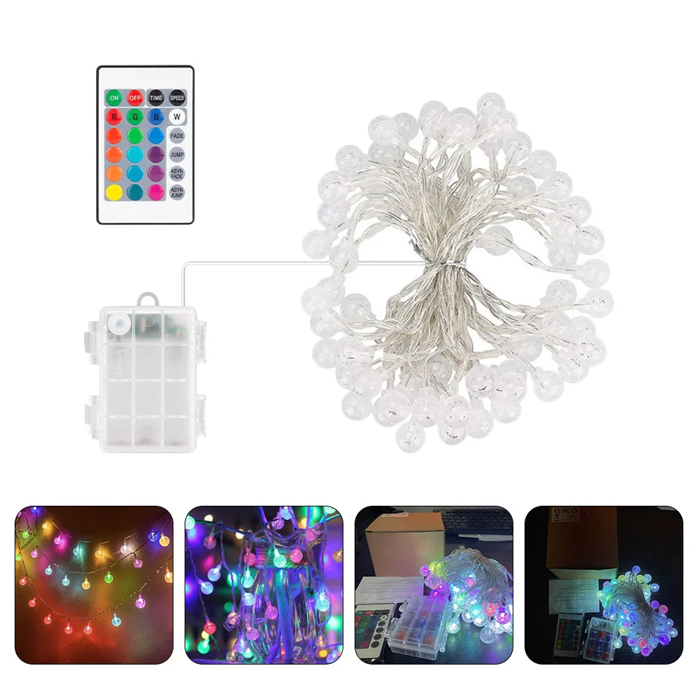 

1 Set Bubble String Lamp Scene Decor Remote Controlled String Light