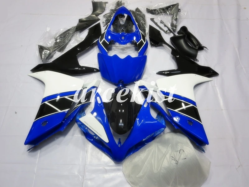 

Injection Mold New ABS Motorcycle Whole Fairings kit Fit for YAMAHA YZF-R1 R1 2007 2008 07 08 Bodywork set white blue