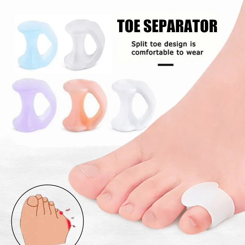 

Little Toe Thumb Separators Relieve Toe Pain Valgus Correctors Bunion Hallux Orthopedic Daily Silicone Toe Separator