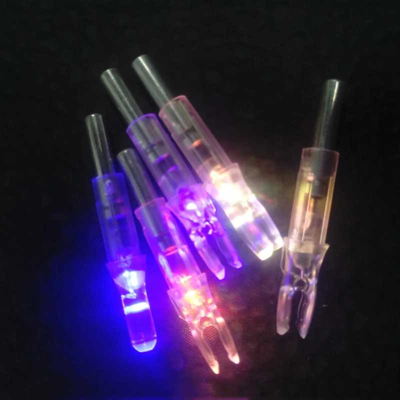 12 Светодиодный т. светодиодная светящаяся стрела для стрельбы из лука Nock стрелы 6