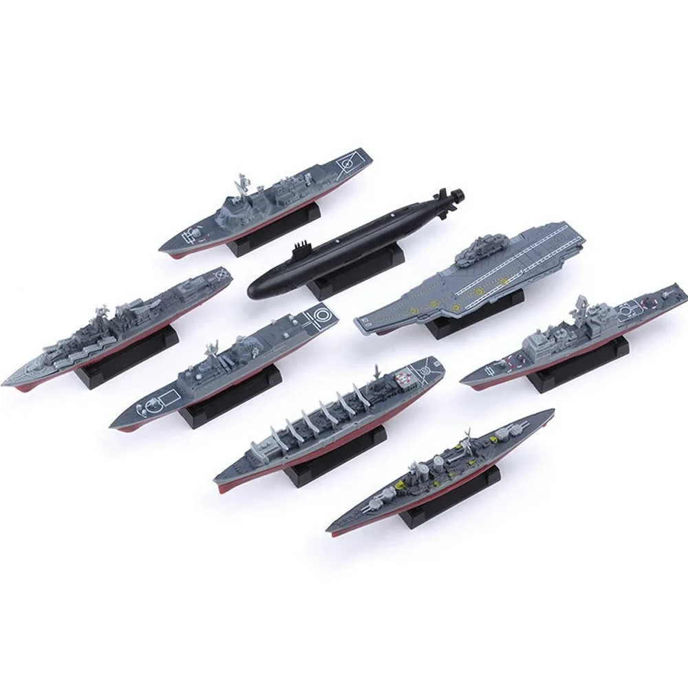 8 шт. в собранном виде броненосец DIY модель корабля ракета авианосец подводная