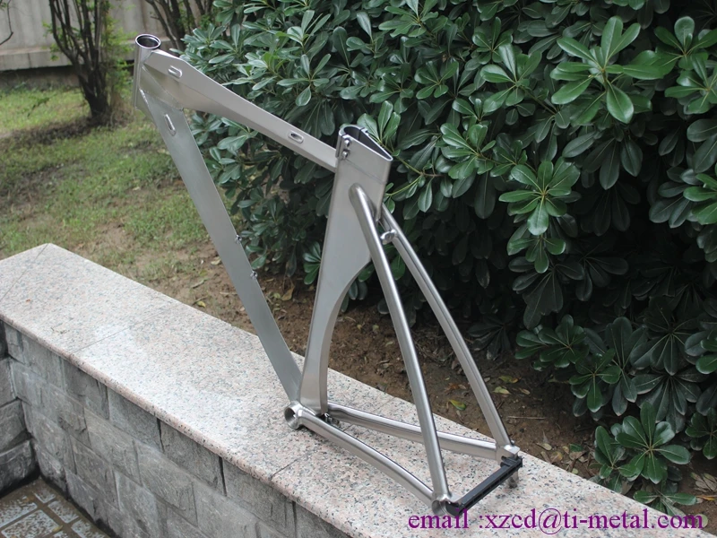 titanium TT bicycle frame with normal head tube and breeze dropouts BSA thread BB shell | Спорт и развлечения