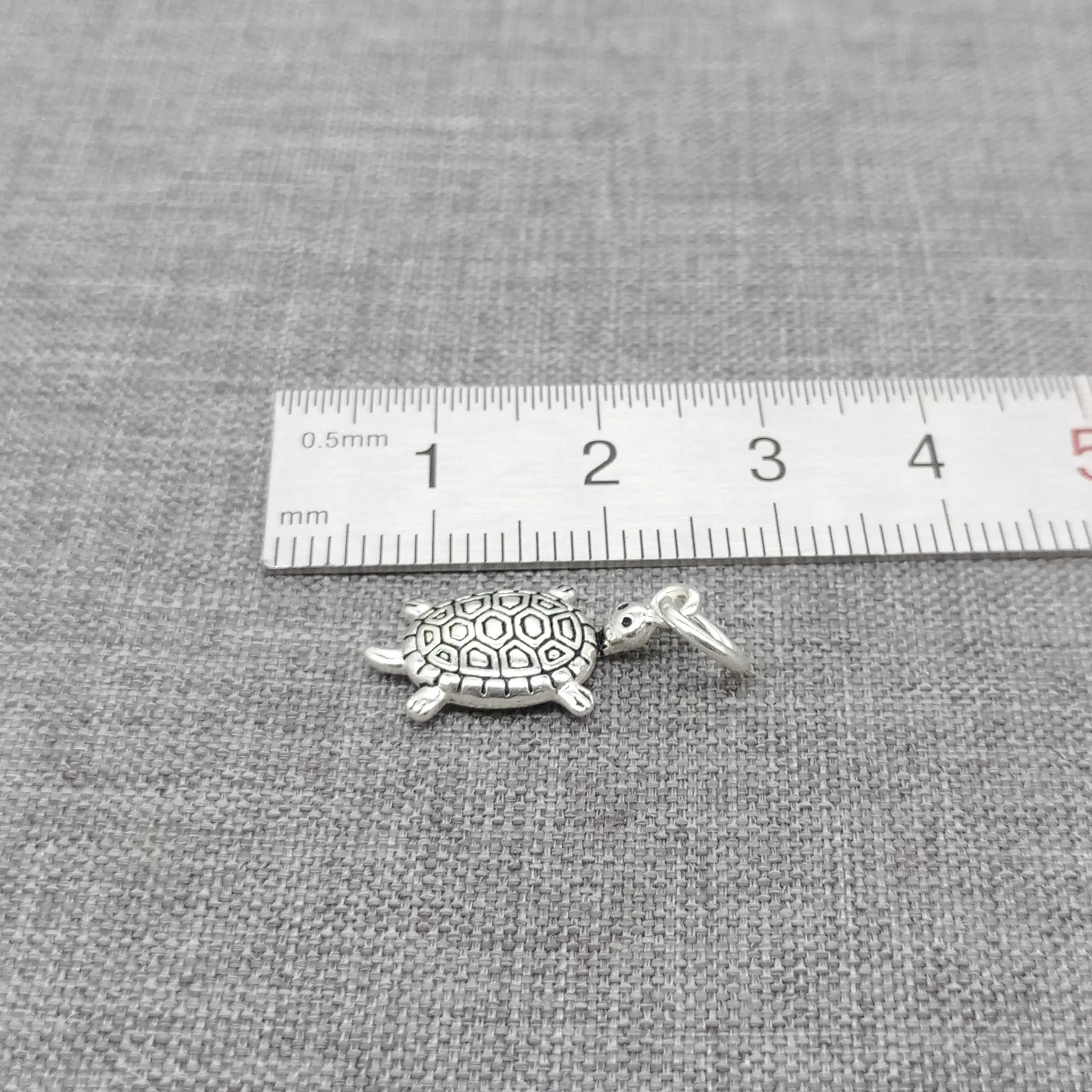 

4 Pieces 925 Sterling Silver Sea Turtle Charms for Bracelet Necklace