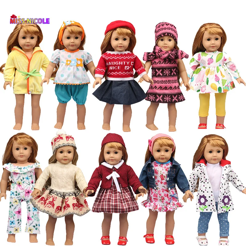 Самая популярная 18-дюймовая одежда для американских кукол 3 шт./компл. пиджак +