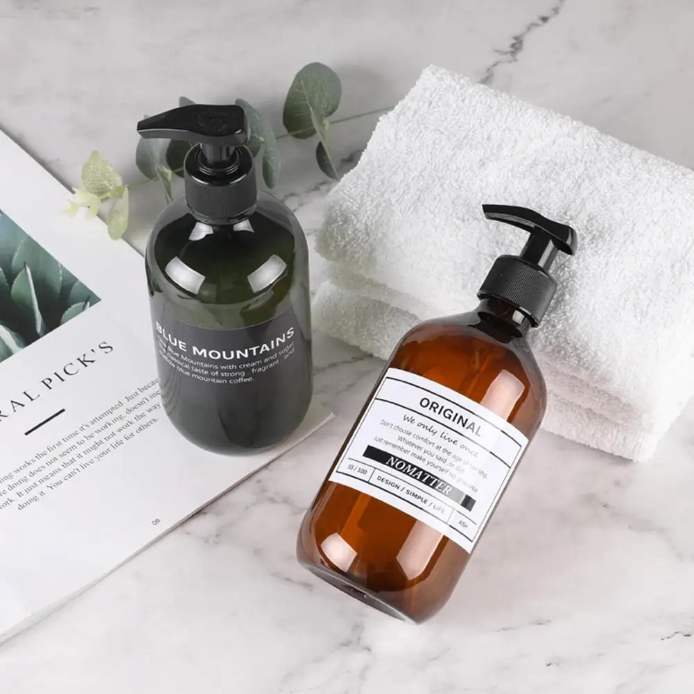 Яркие Гламурные 500 мл ПЭТ Пластик бутылка для лосьона/Эмульсия косметический