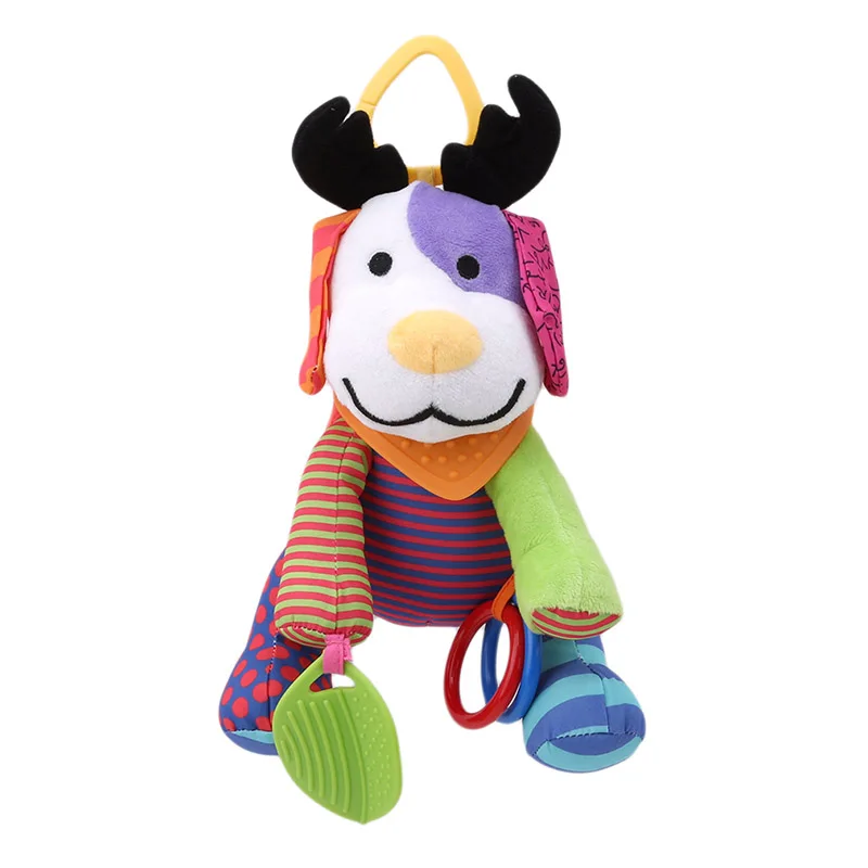 

NEW Hot Baby Crib Cot Pram Hanging Rattles Stroller&Car Seat Toy Rabbit Duck Butterfly Ringing Stuffed Plush Animals Baby Toy