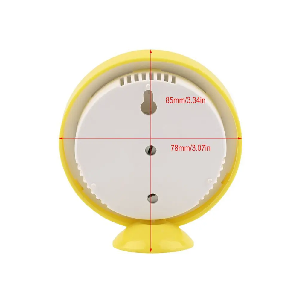 

Mini Yellow Practical Indoor Outdoor Mechanical Thermometer Hygrometer Termometro Temperature Humidity Meter Weather Monitor New