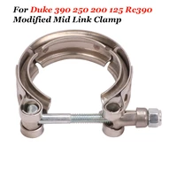 stainless steel buckle for ktm 125 250 390 duke rc390 2017 2020 motorcycle exhaust pipe clamp link fxing hoop slip on plug
