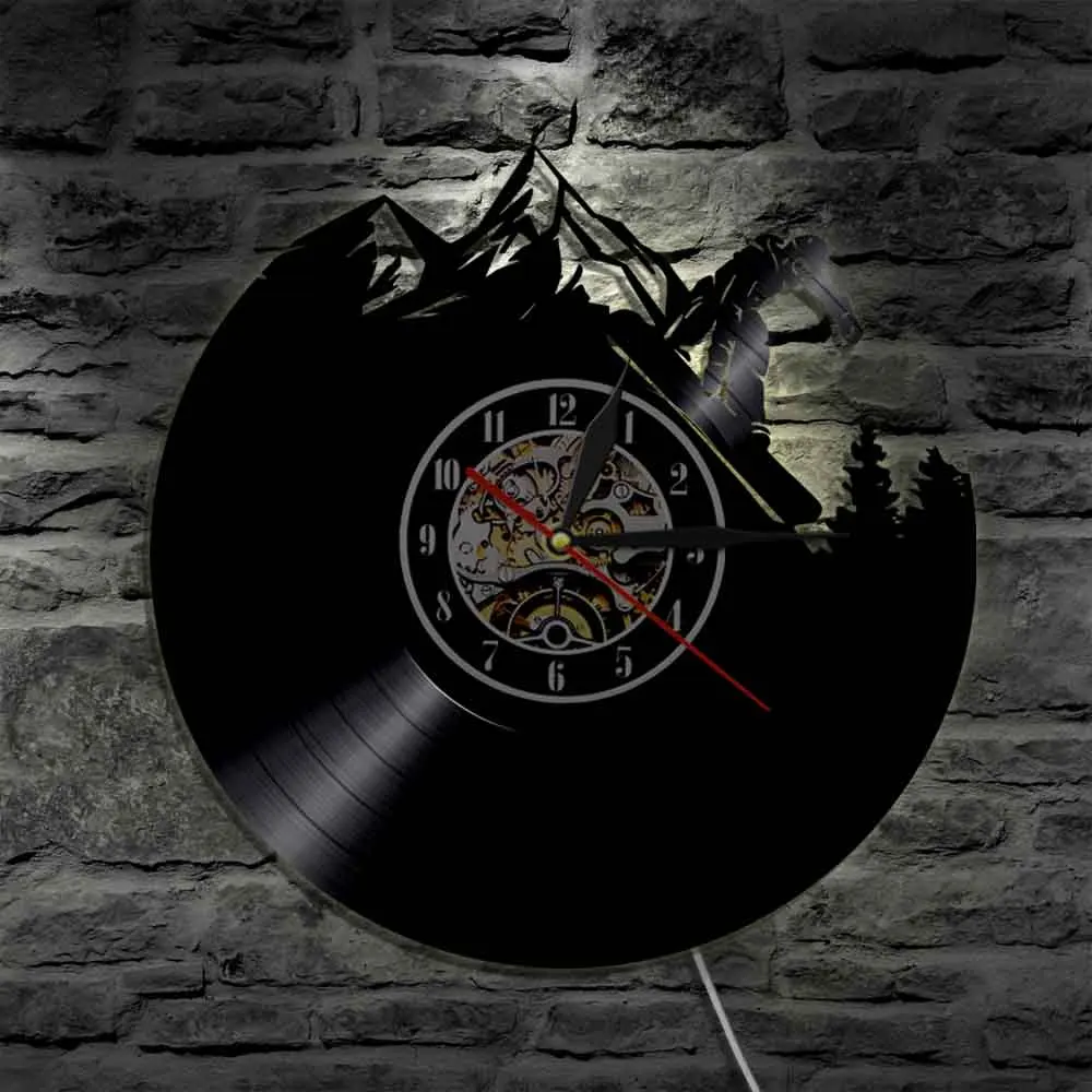 Настенные часы для катания на лыжах в стиле Фристайл|Настенные часы| |