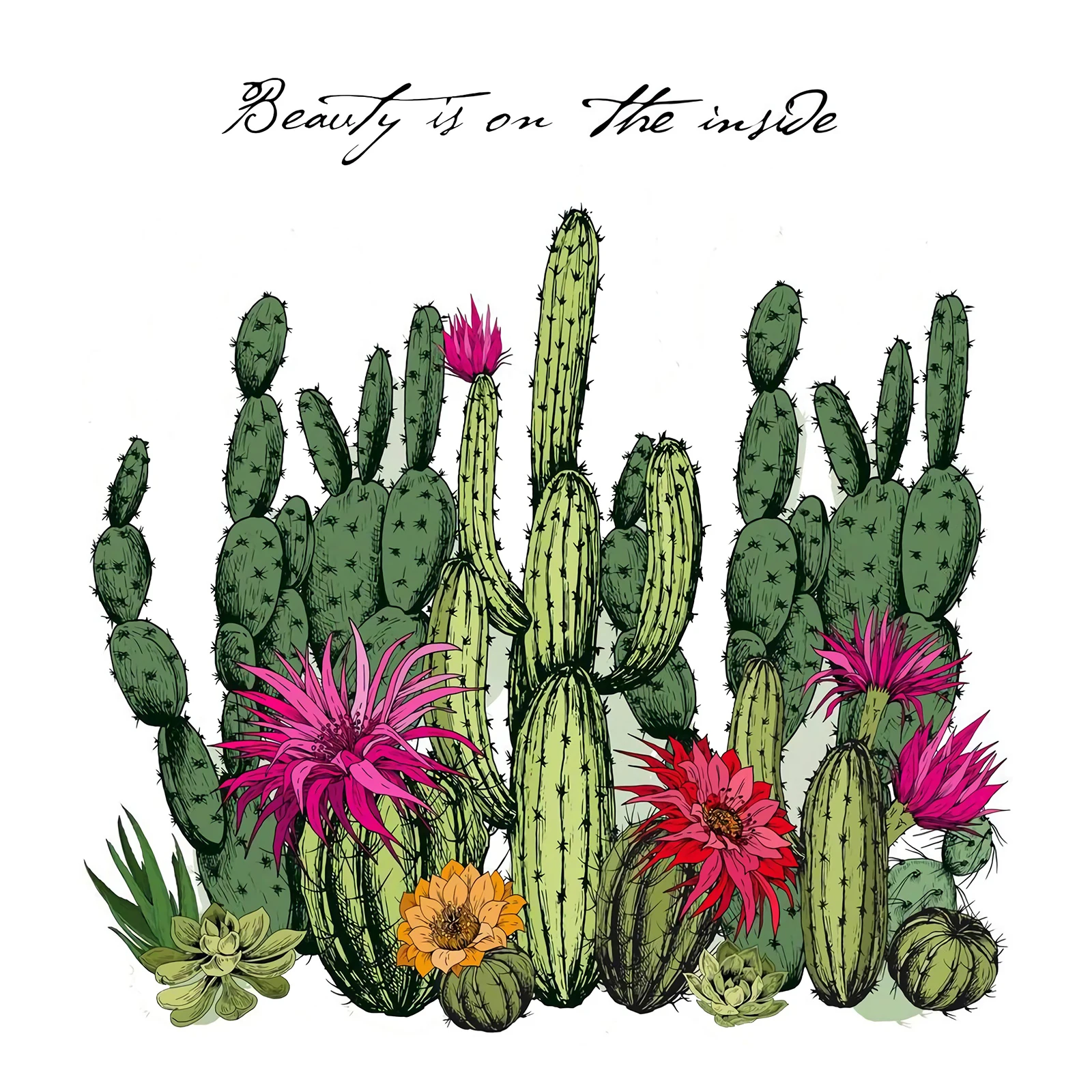 

AZSG Lush Cactus Plants Clear Stamps/Seals For DIY Scrapbooking/Paper Card Making/Album Decorative Silicone Stamp Crafts