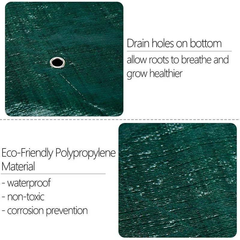 4 упаковки тканевых приподнятых садовых кроватей разделенных сетки квадратный