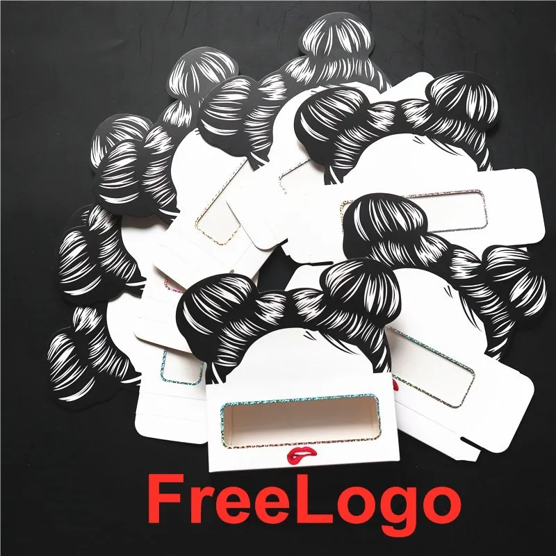 Картонная коробка особой формы для маленькой девочки упаковочная ресниц оптовая