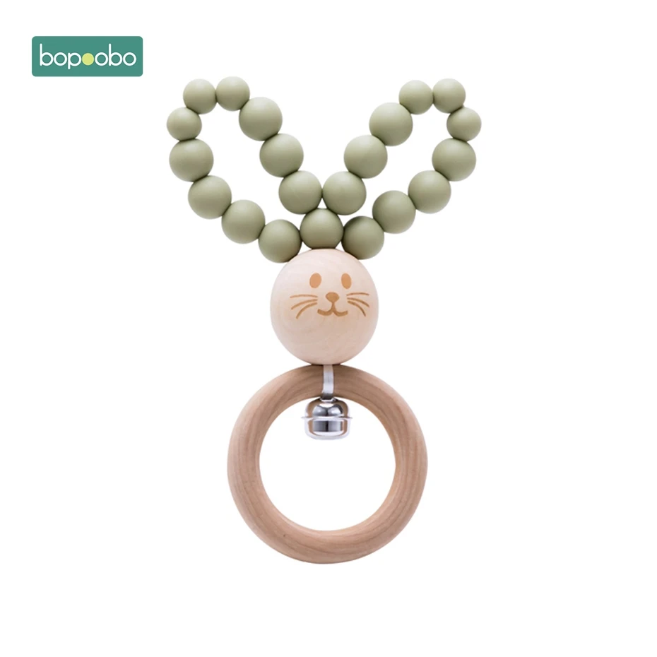Type-20 Детские игрушки bopobo, 1 шт., Прорезыватель для зубов из пищевого силикона с бусинами, погремушка для кормления, Детские Прорезыватели для зубов, игры в спортзал, автомобиль, прорезыватели, игрушки Монтессори - Цвет: Type-20