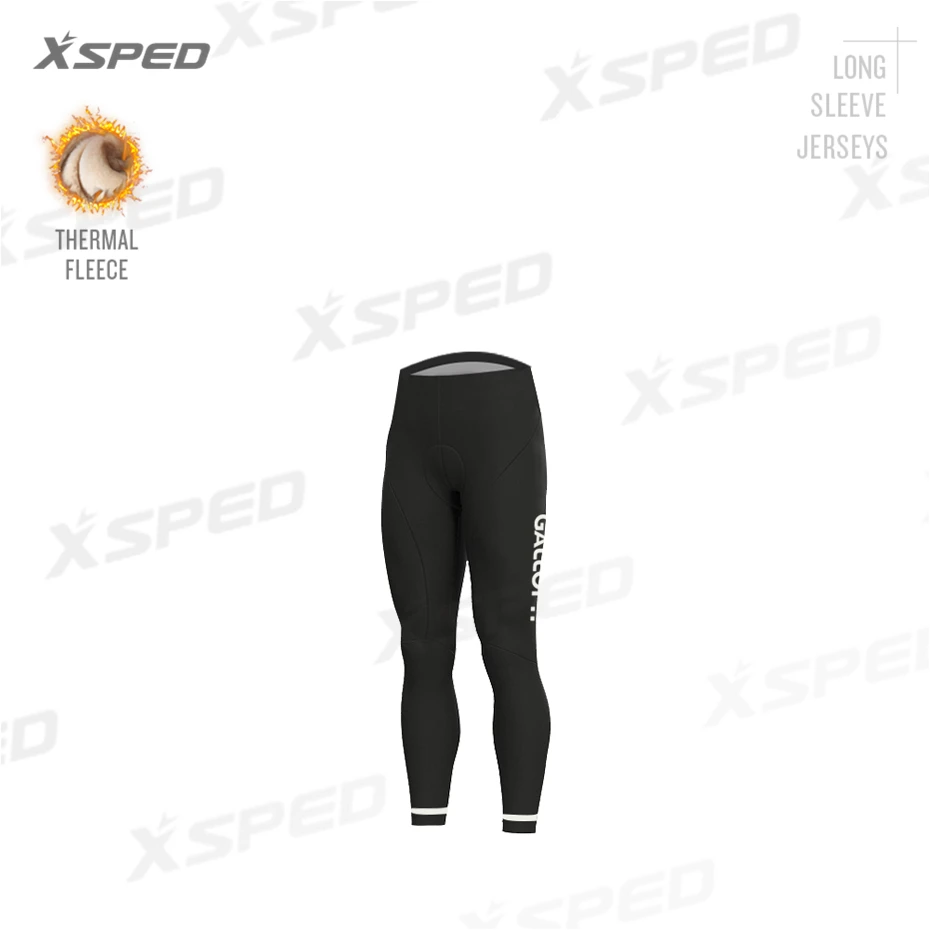 Pants Зимняя одежда для велоспорта Мужская Джерси с длинным рукавом Теплая Флисовая Куртка комбинезон комплект MTB Одежда для верховой езды Ropa Ciclismo - Цвет: Pants