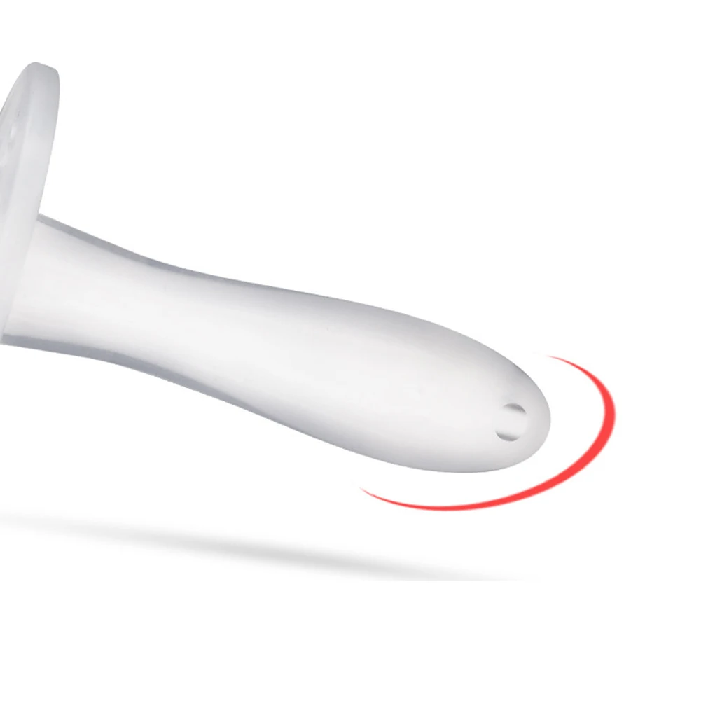 Детский ручной прорезыватель из мягкого силикона прозрачный зубной устройство