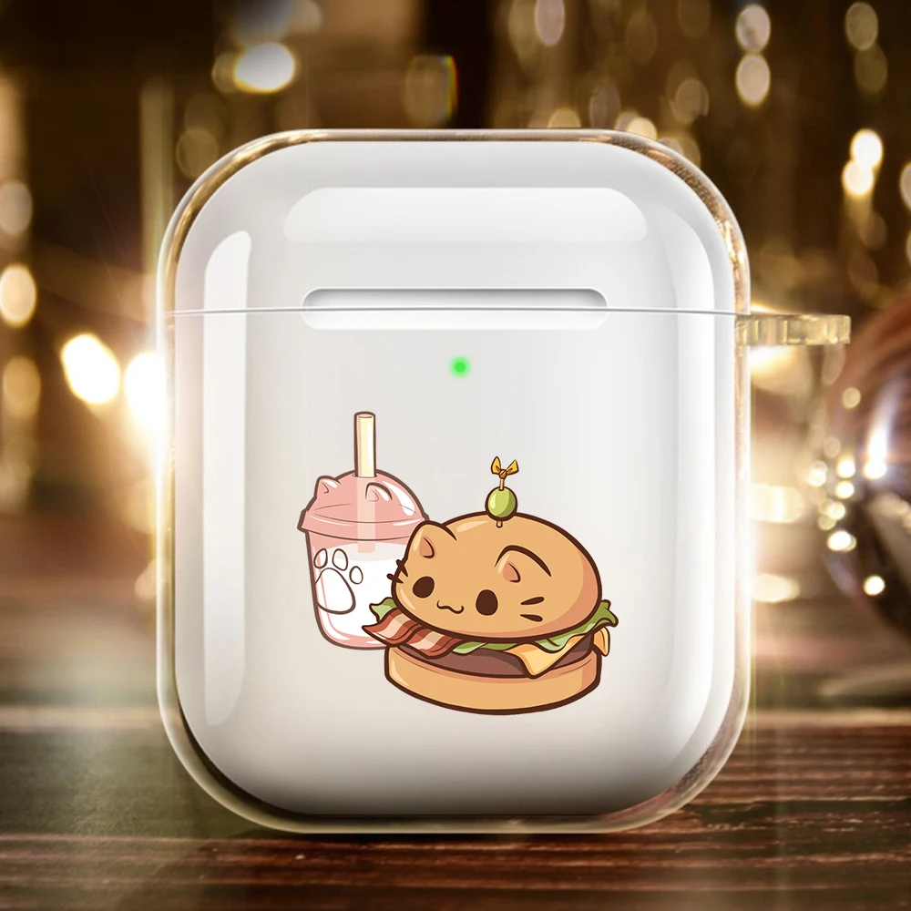 2021 силиконовый чехол для наушников Airpods 1/2 Мультяшные животные милая забавная