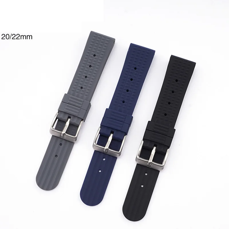

Watch Strap for Seiko Watch Quick release Silicone Watchband for Samsung Huawei watch Diving Rubber Replace Wrist Belt 20mm 22mm