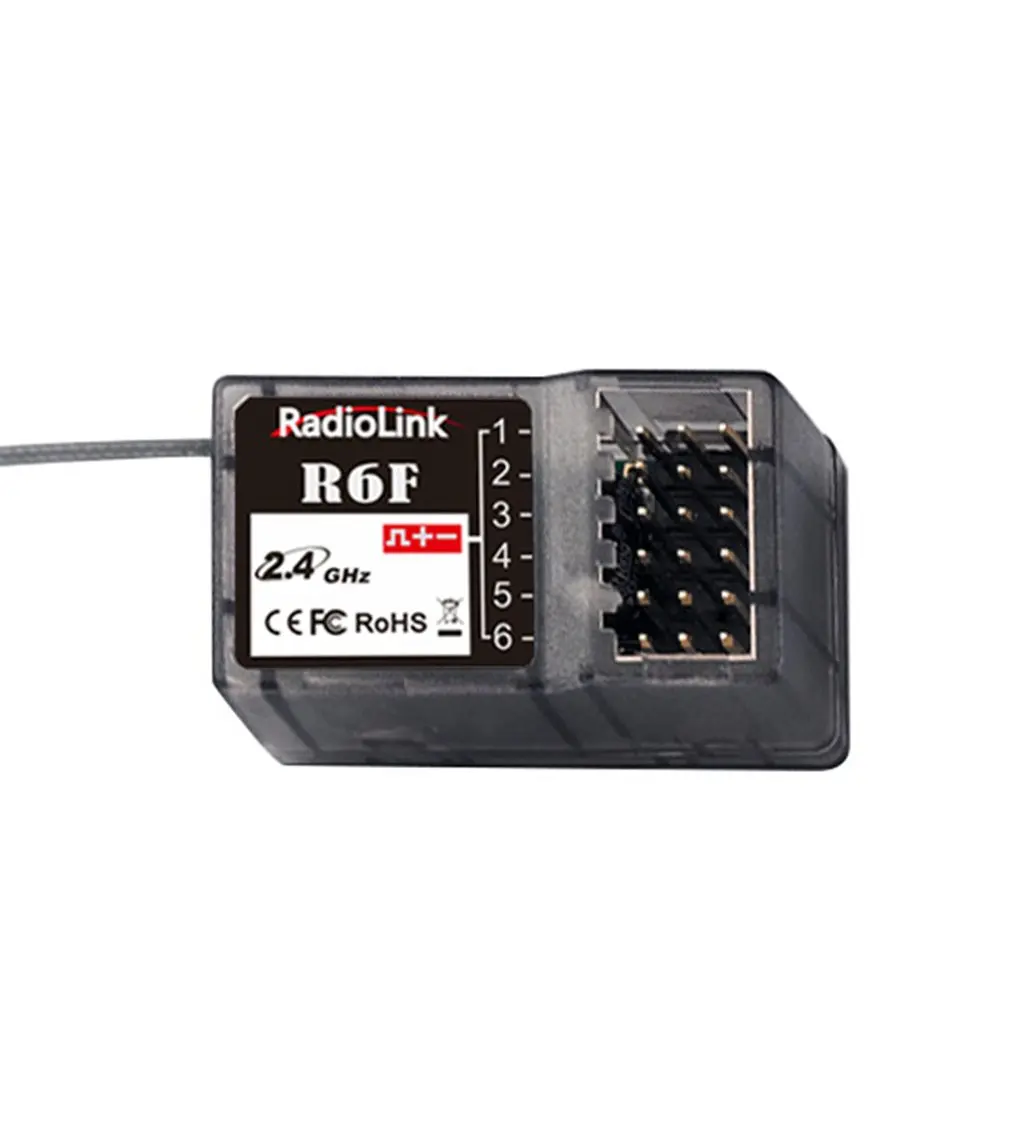 Radiolink R6F 2 4 ГГц 6-CH FHSS неотъемлемой приемник нейтральный Пластик для RC6GS RC4GS RC3S RC4G T8FB
