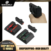 fiber optic sights for taurus g3 wo g2c g2s pt111 pt140 tx22 hunting gun accessories metal tactical handgun sights