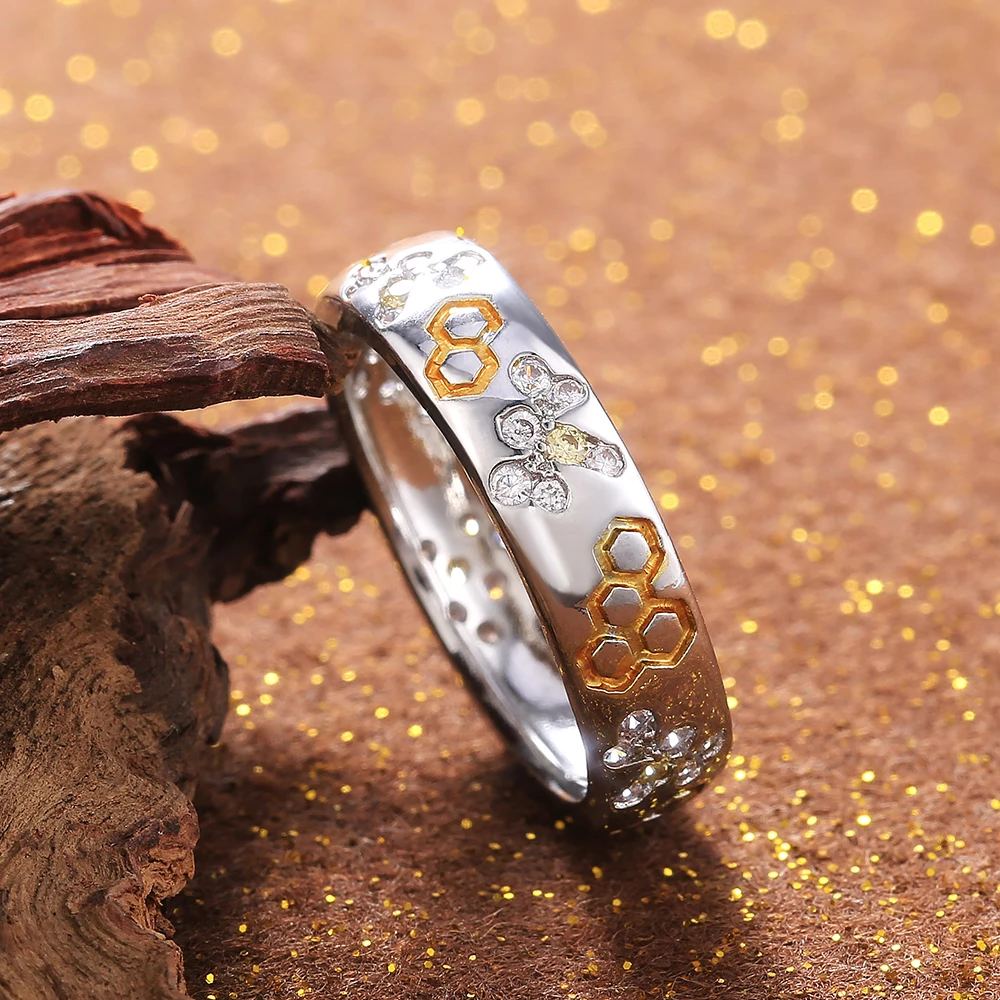 Huitan изящное цветное красивое женское кольцо милая стрекоза блестящий циркон