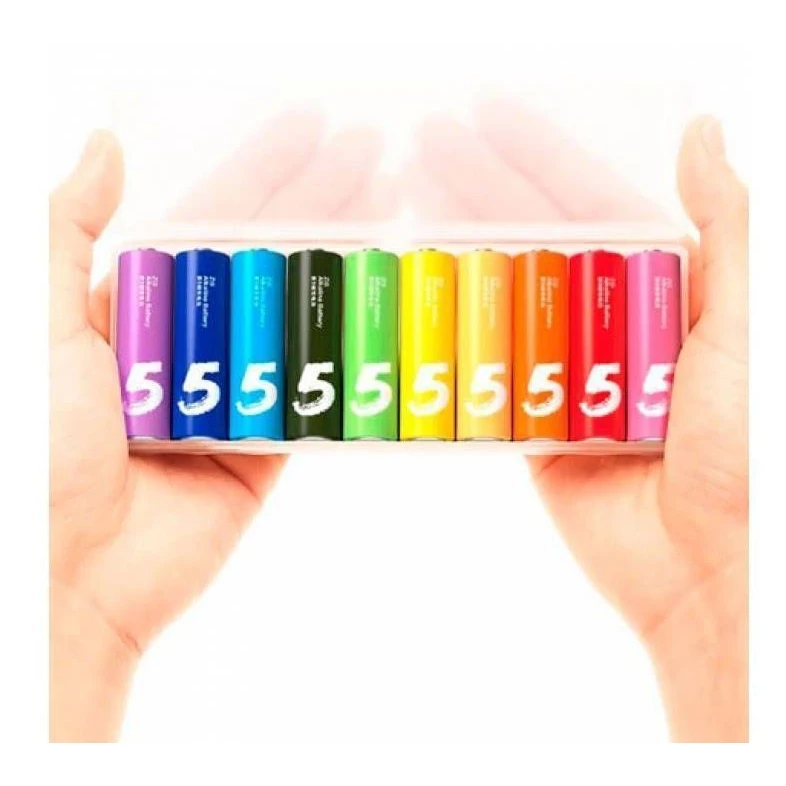 Батарейки алкалиновые Xiaomi ZMI AA501 Rainbow ZI5 типа AA (уп.10 шт) | Электроника