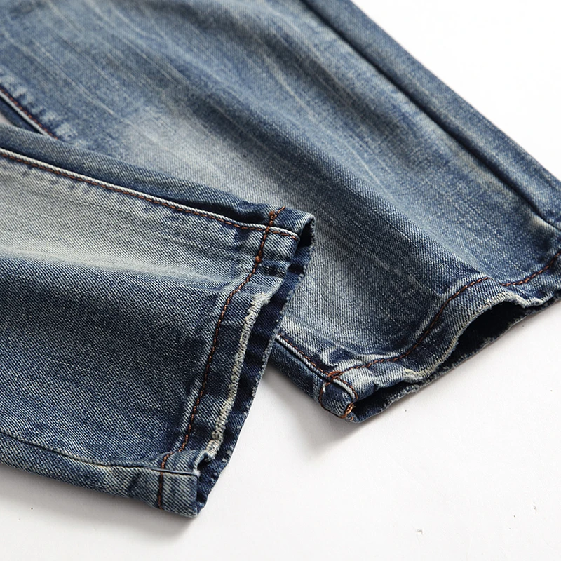 Повседневные мужские джинсы бриджи с отверстиями 28 42 новые модные состаренные