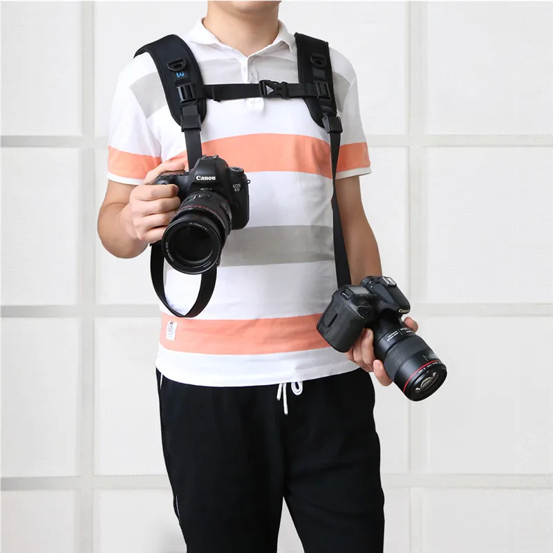 Быстросъемный ремень для камеры с двойным плечевым ремнем мягкий плечевой из